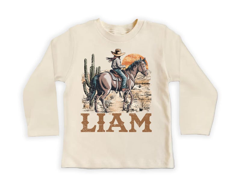 Personalized Cowboy Baby Sweatshirt, Western Baby Outfit