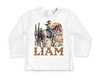 Personalized Cowboy Baby Sweatshirt, Western Baby Outfit