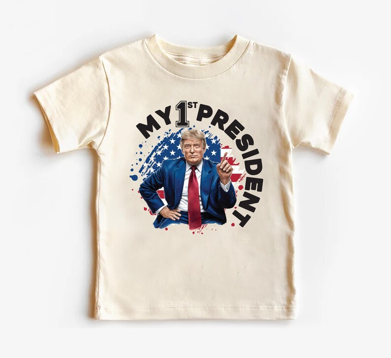 My First President Baby Sweatshirt, Funny Trump Baby Outfit