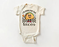 I'm Here For The Tacos Baby Bodysuit, Cinco De Mayo Baby Outfit