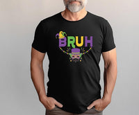 Bruh Mardi Gras Short Sleeve T-Shirt, Funny Mardi Gras Shirt