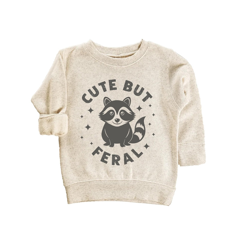 Cute But Feral Baby Bodysuit, Meme-Inspired Gift for Kids and Toddlers