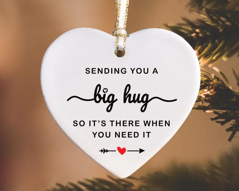 Thinking of You Ornament, Sending You a Big Hug Ceramic Keepsake