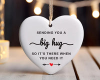 Thinking of You Ornament, Sending You a Big Hug Ceramic Keepsake