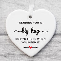 Thinking of You Ornament, Sending You a Big Hug Ceramic Keepsake