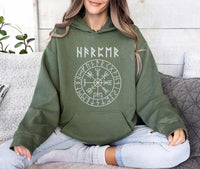 Personalized Viking Runes Hoodie, Viking Clothes Gift