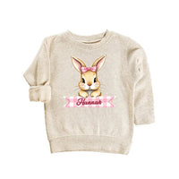 Personalized Easter Bunny Baby Bodysuit, Adorable Bunny Pullover