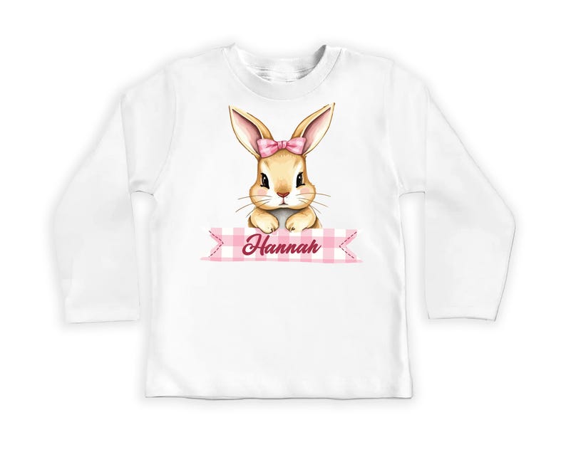 Personalized Easter Bunny Baby Bodysuit, Adorable Bunny Pullover