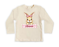 Personalized Easter Bunny Baby Bodysuit, Adorable Bunny Pullover