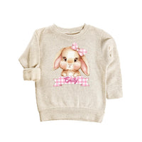 Personalized Easter Bunny Baby Sweatshirt, Adorable Bunny Pullover