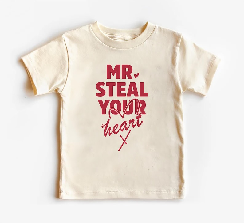 Mr. Steal Your Heart Baby Bodysuit, Adorable Boy Valentine Pullover