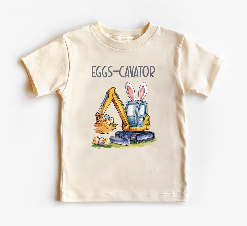 Eggs-Cavator Baby Sweatshirt, Boys Easter Pullover