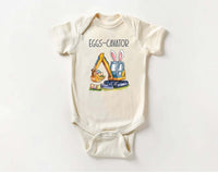 Eggs-Cavator Baby Sweatshirt, Boys Easter Pullover