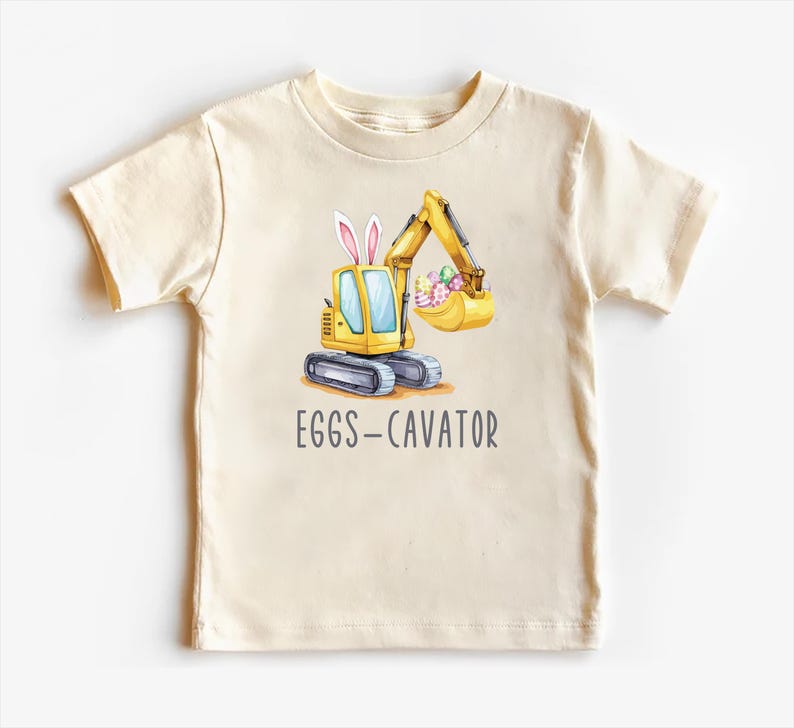 Eggs-Cavator Baby Sweatshirt, Boys Easter Pullover