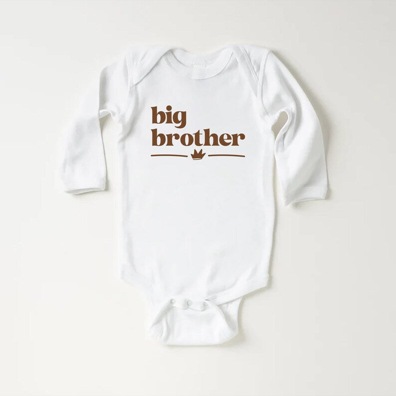 Big Brother Baby Sweatshirt, Pregnancy Announcement Outfit for Boys