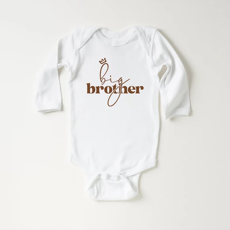 Big Brother Baby Bodysuit, Pregnancy Announcement Outfit for Boys