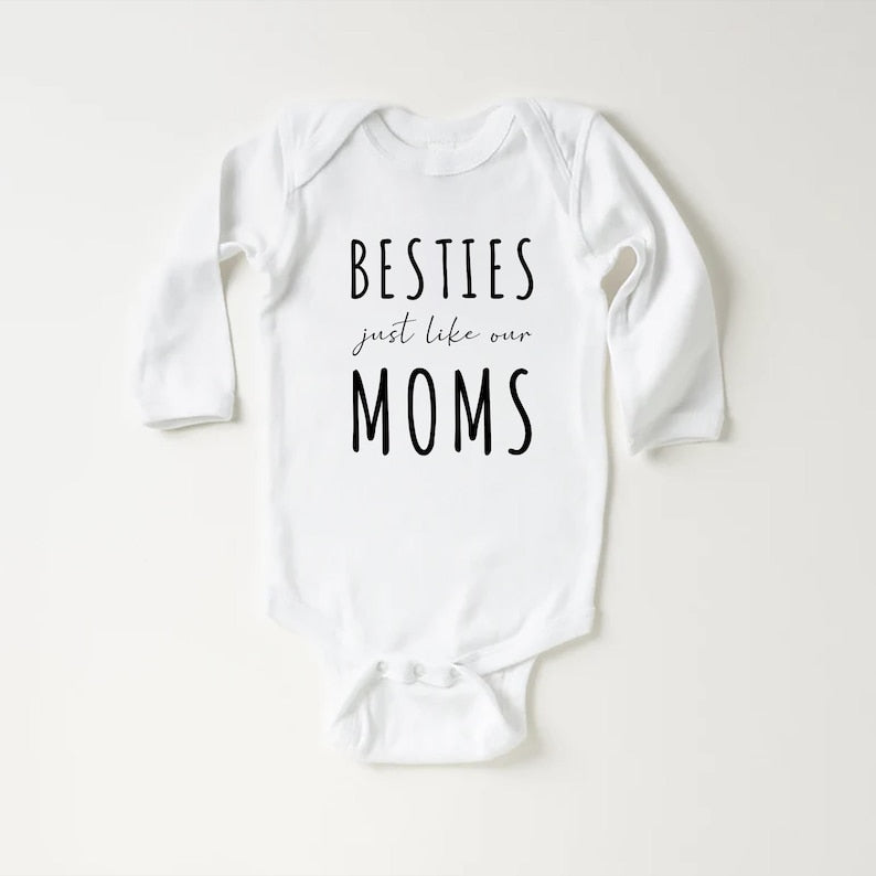 Cute Besties Baby Shirt, Adorable Newborn Baby Gift