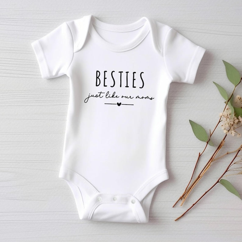 Cute Besties Baby Sweatshirt, Adorable Newborn Baby Gift