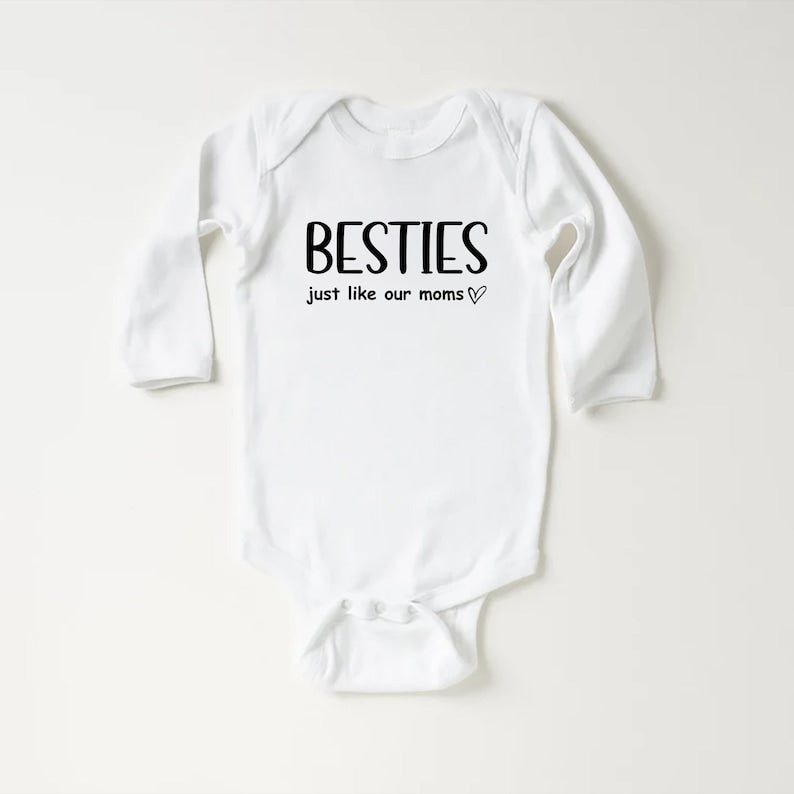 Cute Besties Baby Shirt, Adorable Newborn Baby Gift