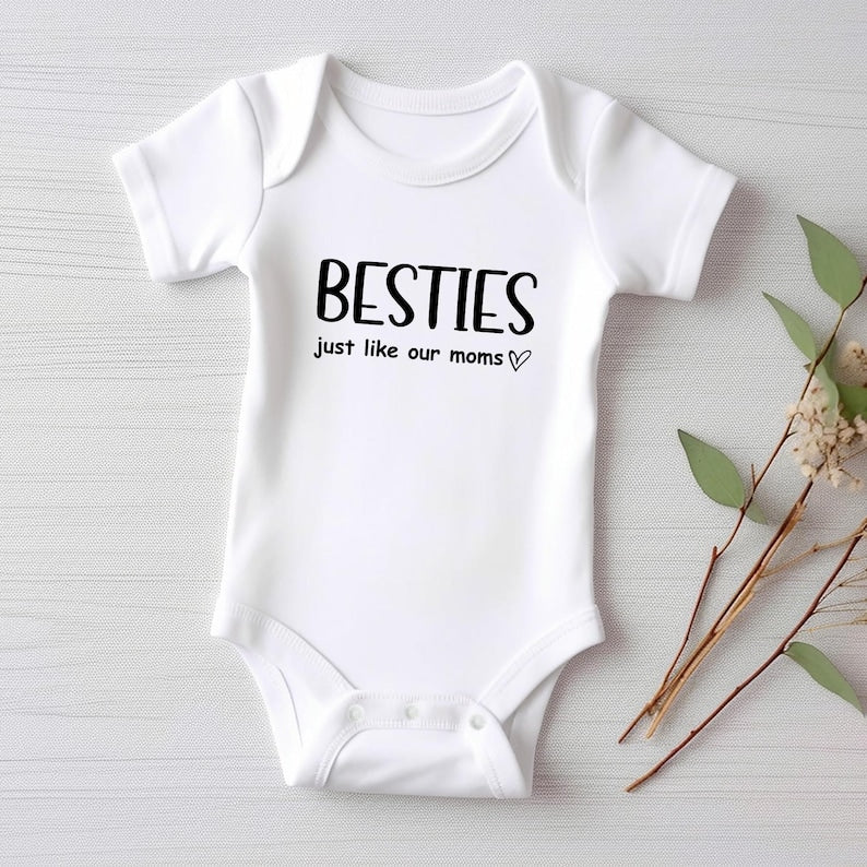 Cute Besties Baby Sweatshirt, Adorable Newborn Baby Gift