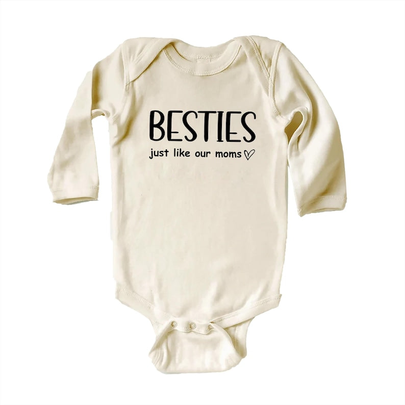 Cute Besties Baby Sweatshirt, Adorable Newborn Baby Gift