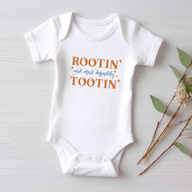 Rootin' and Tootin' Baby Sweatshirt, Funny Baby Shower Gift Idea