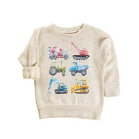 Truck Construction Baby Bodysuit, Excavator Truck Lover Outfit