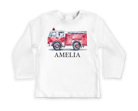 Custom Name Baby Sweatshirt, Personalized Firefighter Kids Outfit