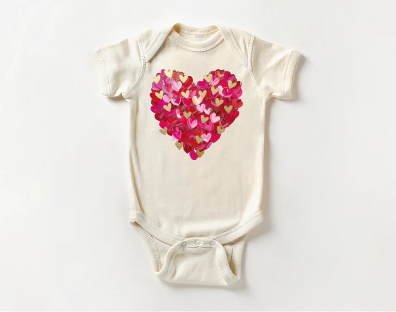 Valentine’s Day Baby Bodysuit, Girls Valentines Day Outfit