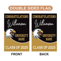 Personalized Graduation 2025 Garden Flag, Double Sided, Custom College Bound, Outdoor Graduation Decoration Yard Sign, Class of 2025 Flag