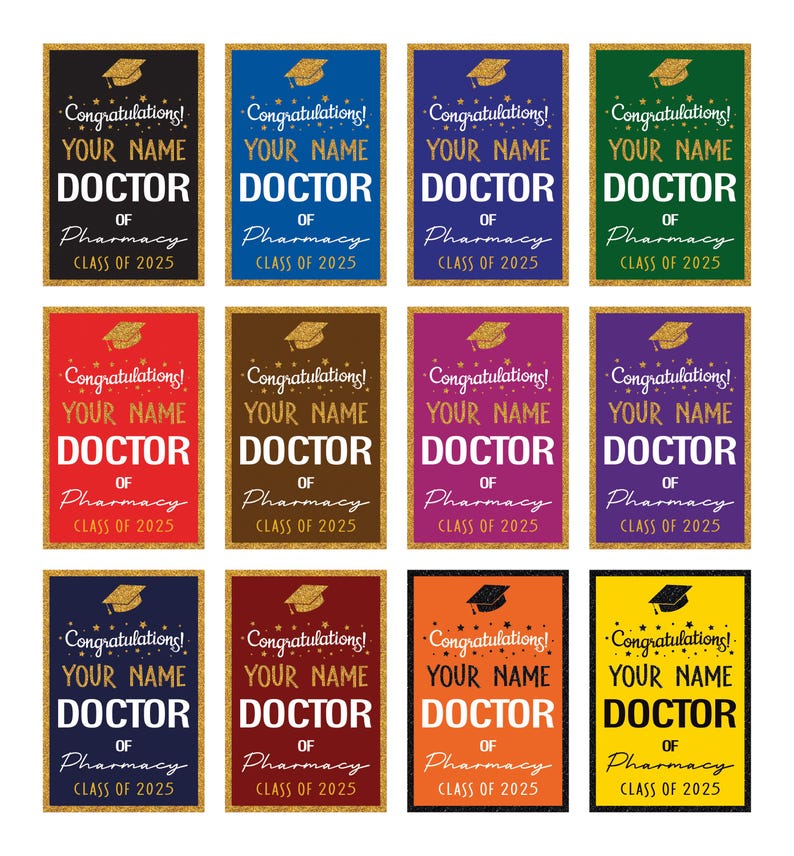 Personalized Doctor of Pharmacy Graduation Garden Flag, Double Sided, Custom Graduate 2025, Class of 2025 Yard Sign, Graduation 2025 Flag