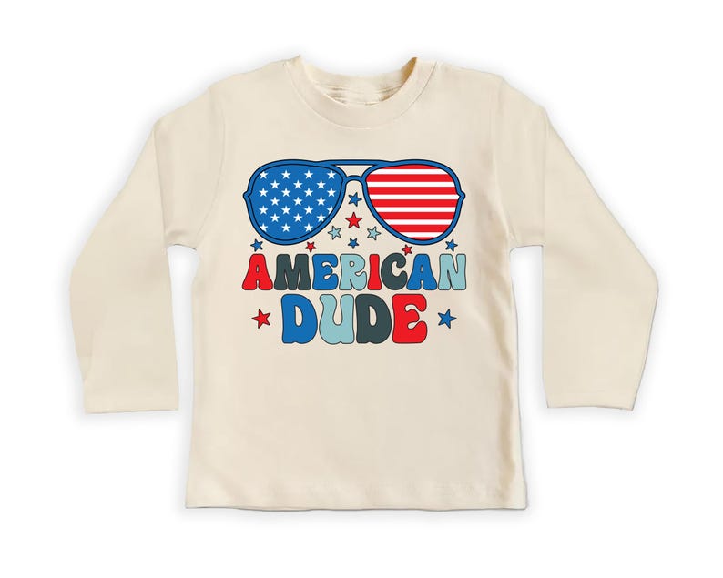 American Dude Baby Sweatshirt, Boys Independence Day Outfit