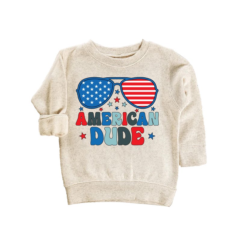 American Dude Baby Shirt, Boys Independence Day Outfit