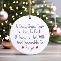 Leaving Gift Ornament, Personalized Goodbye Keepsake