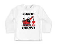 Construction Valentine Baby Shirt, First Valentines Day Outfit