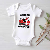 Construction Valentine Baby Shirt, First Valentines Day Outfit