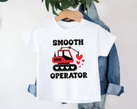 Construction Valentine Baby Sweatshirt, First Valentines Day Outfit