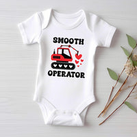 Construction Valentine Baby Sweatshirt, First Valentines Day Outfit