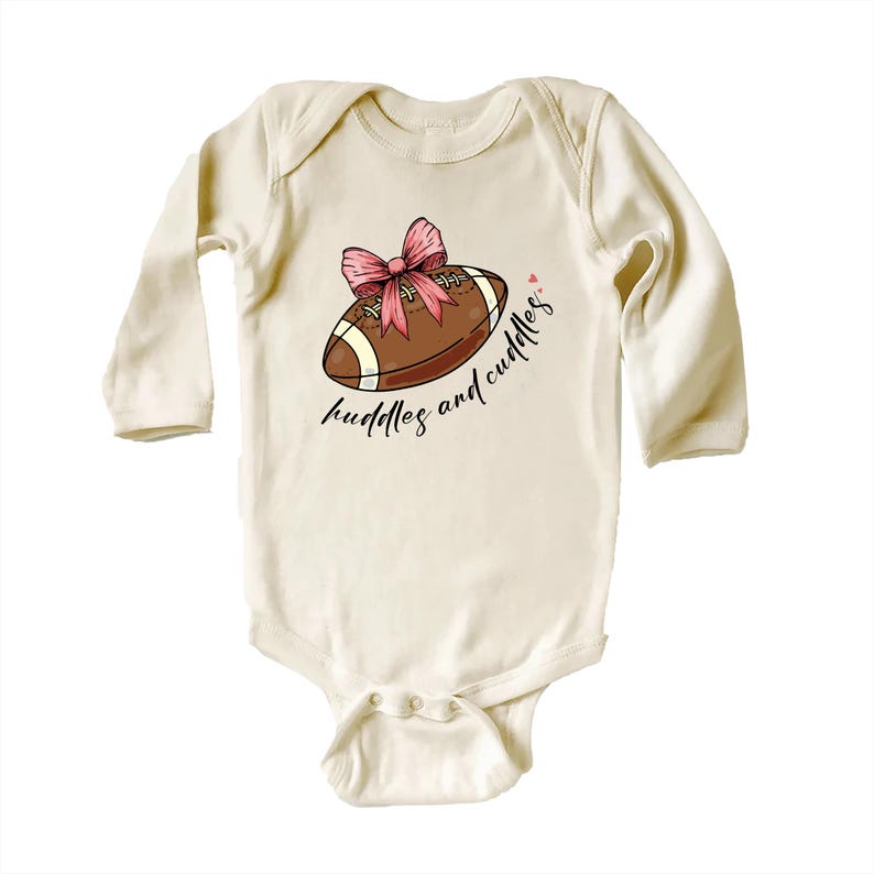 Huddles & Cuddles Baby Bodysuit, Cute Toddler Football Outfit