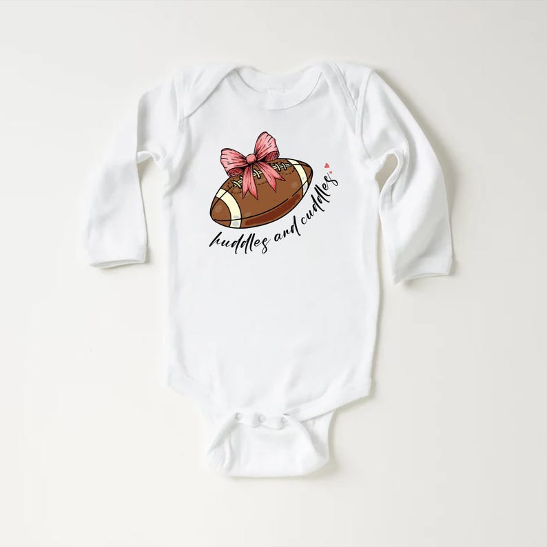 Huddles & Cuddles Baby Bodysuit, Cute Toddler Football Outfit