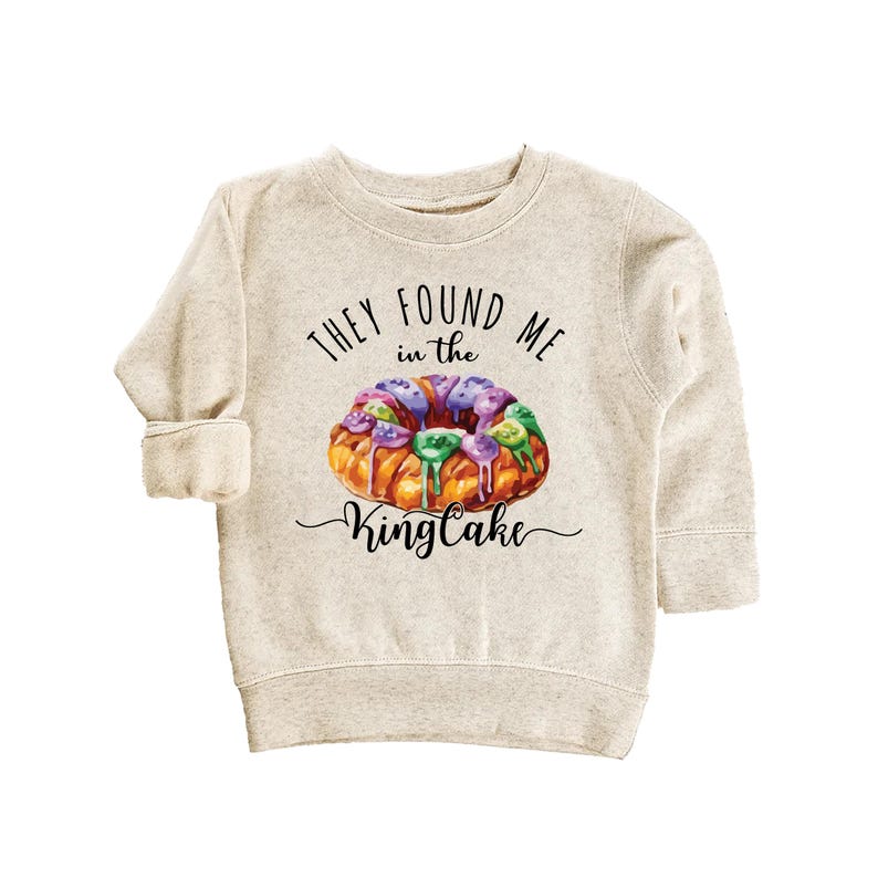 They Found Me in the King Cake Baby Shirt, Minimalist Baby Shower Gift