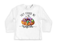 They Found Me in the King Cake Baby Shirt, Minimalist Baby Shower Gift