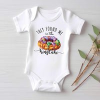 They Found Me in the King Cake Baby Shirt, Minimalist Baby Shower Gift