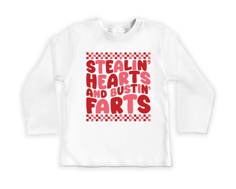 Stealin’ Hearts and Bustin’ Farts Baby Sweatshirt