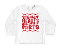 Stealin’ Hearts and Bustin’ Farts Baby Sweatshirt