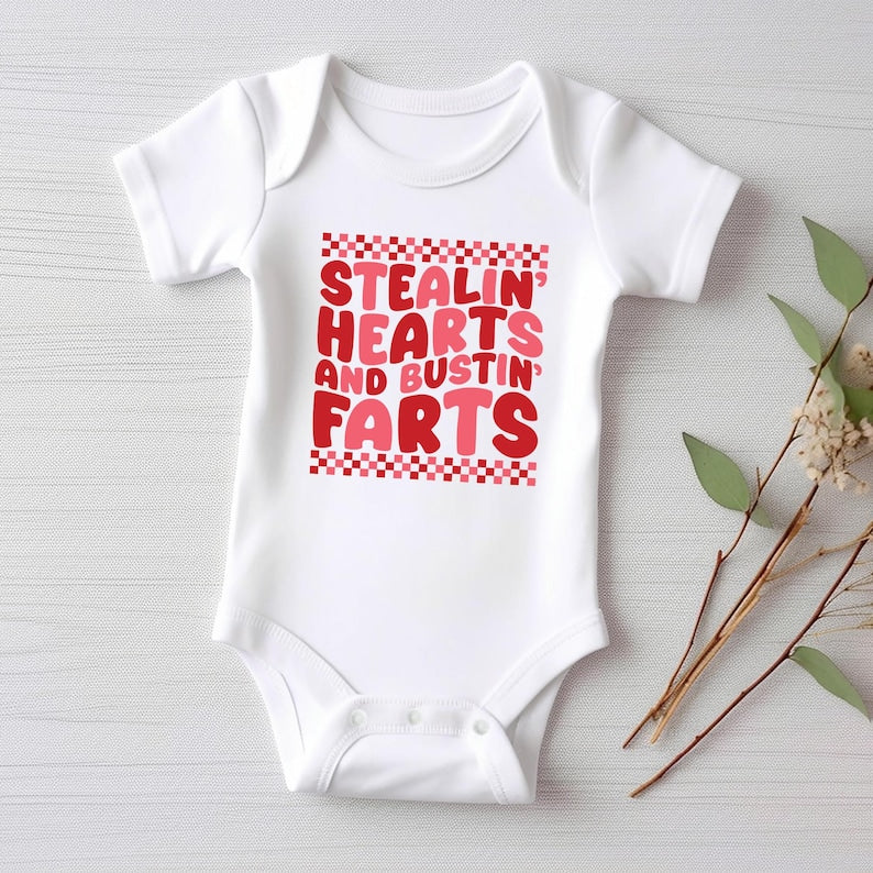 Stealin’ Hearts and Bustin’ Farts Baby Sweatshirt