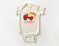 Personalized Valentine Dump Truck Baby Sweatshirt, Adorable Valentine Outfit