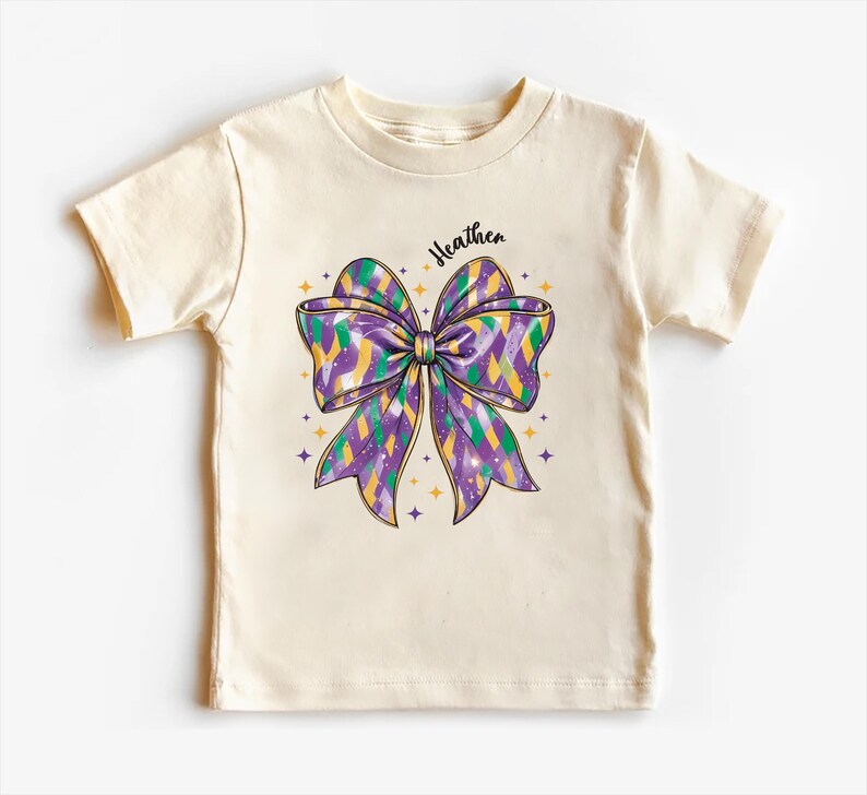 Personalized Mardi Gras Baby Sweatshirt, Mardi Gras Party Tee Youth Gift