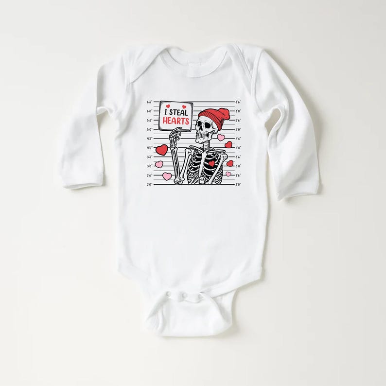 Boys Valentine’s Day Baby Bodysuit, Valentine Outfit for Kids