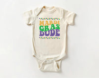 Mardi Gras Dude Baby Sweatshirt, Boys Festive Toddler Outfit for Mardi Gras